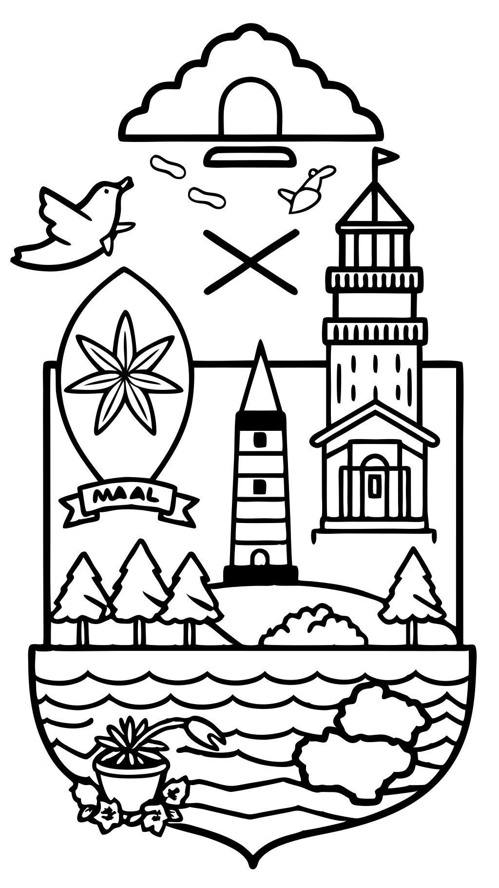 state of michigan coloring pages